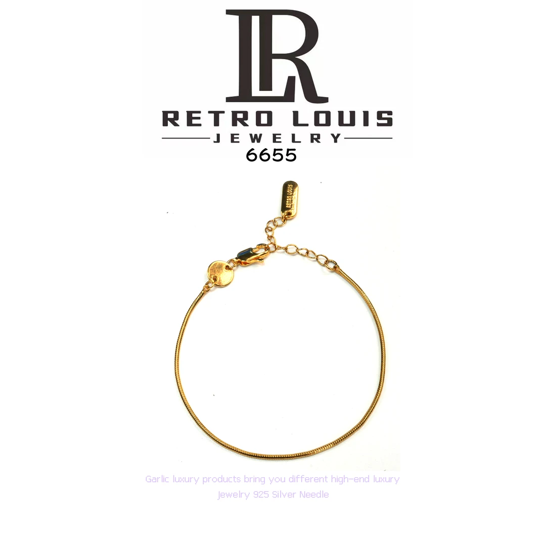 铜合金手链 RETRO LOUIS 【埃尔莎蛇骨链】手链~6655（14+6cm）   J