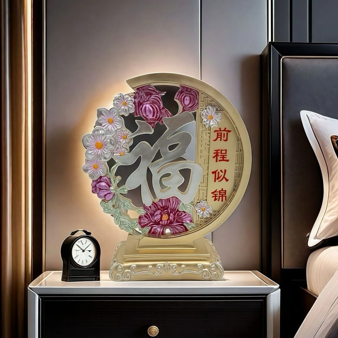 新中式家居摆件客厅轻奢酒柜玄关装饰电视柜创意乔迁新居开业礼品