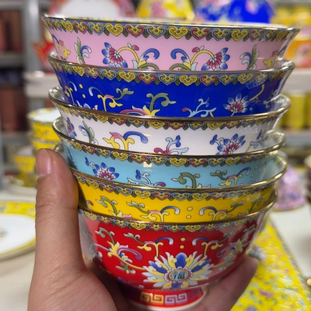 六个5英寸高脚碗。。。