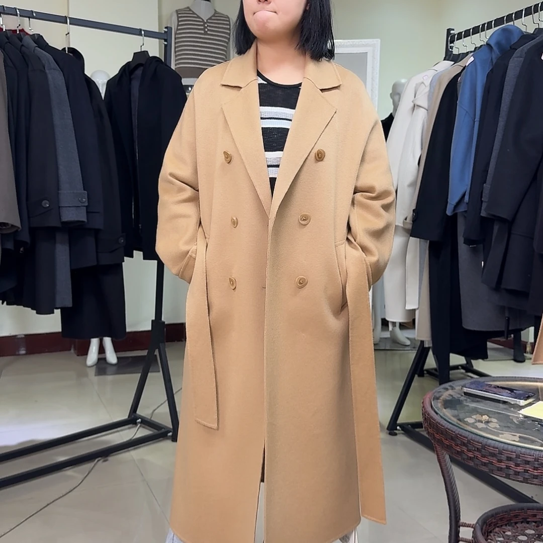 纯羊绒女大衣驼M028