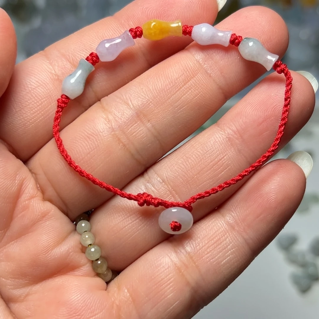 诚***心颈饰未镶嵌翡翠宝瓶手绳一根100块