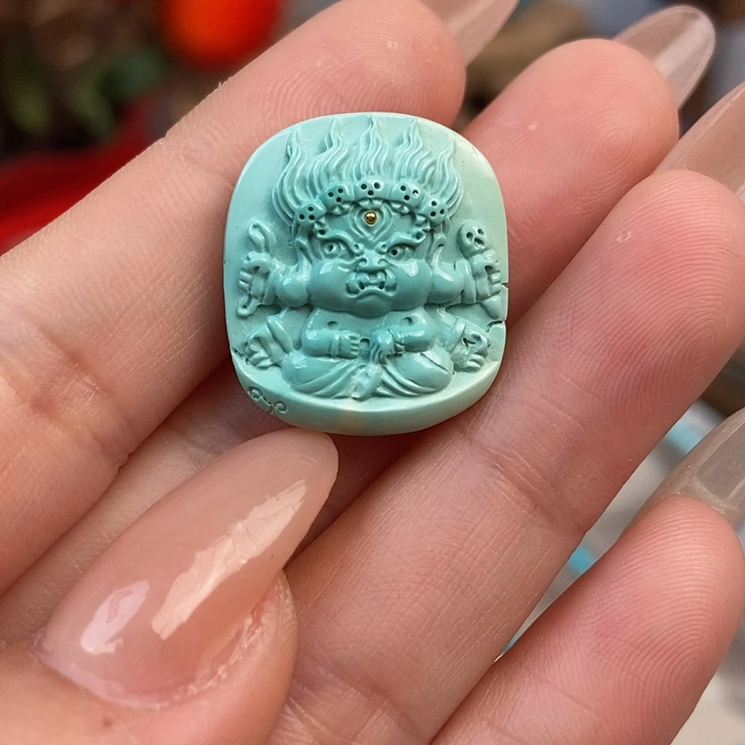 绿松石雕刻未镶嵌