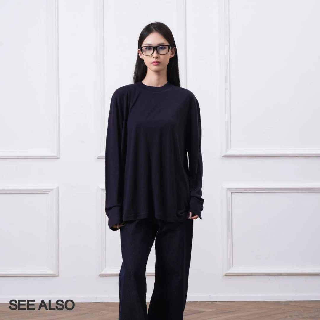 SEE ALSO『天丝精纺羊毛』松弛舒适软糯微宽情侣秋冬打底长袖 SA005