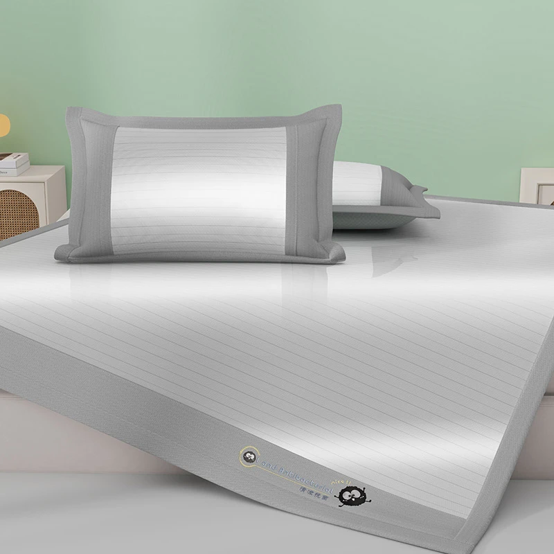 2025新款夏季冰丝席空调软席可折叠抗菌凉席三件套