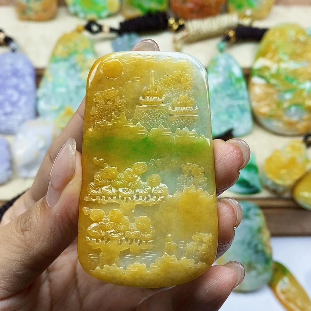 颈饰未镶嵌翡翠翡翠