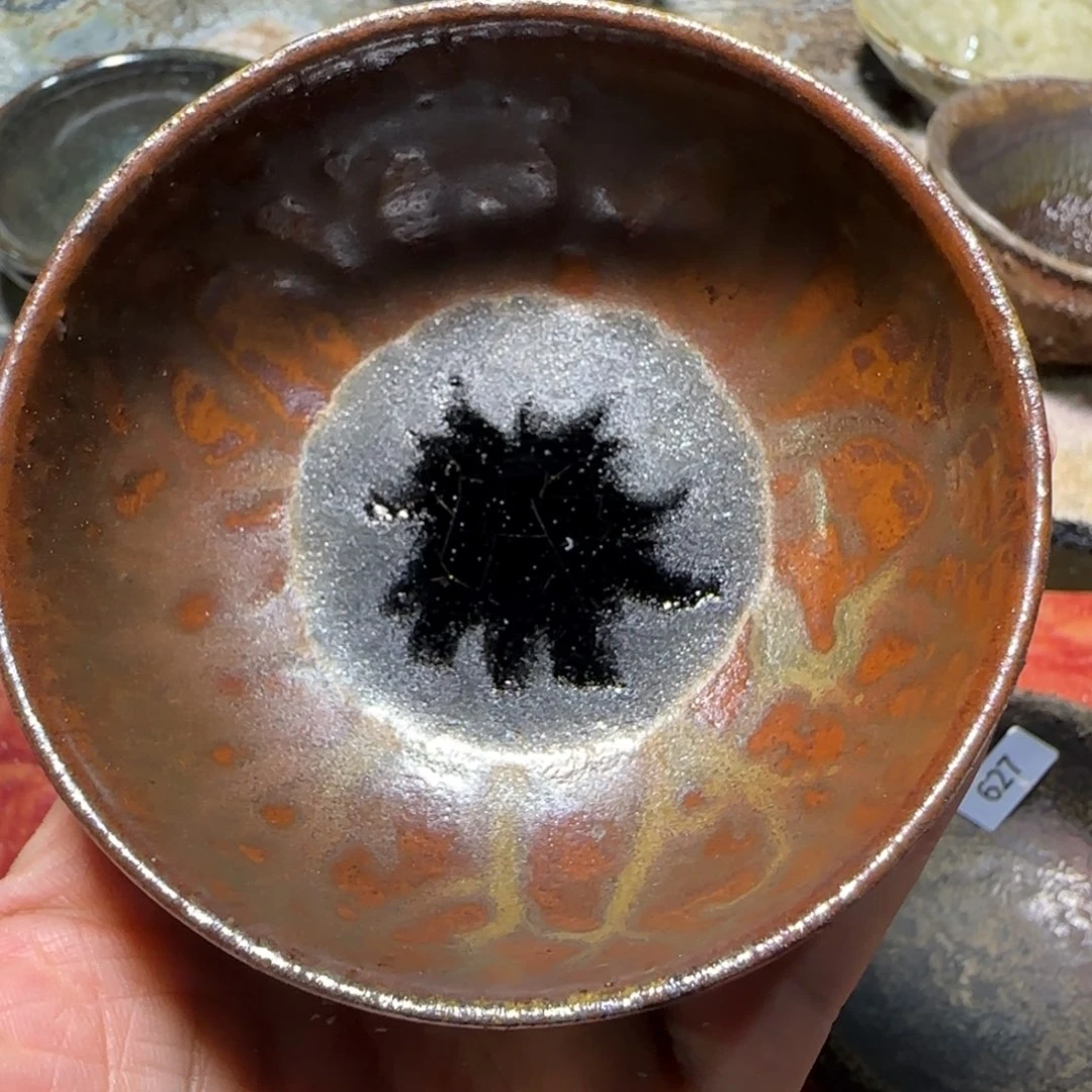 柴烧建盏茶盏茶杯629