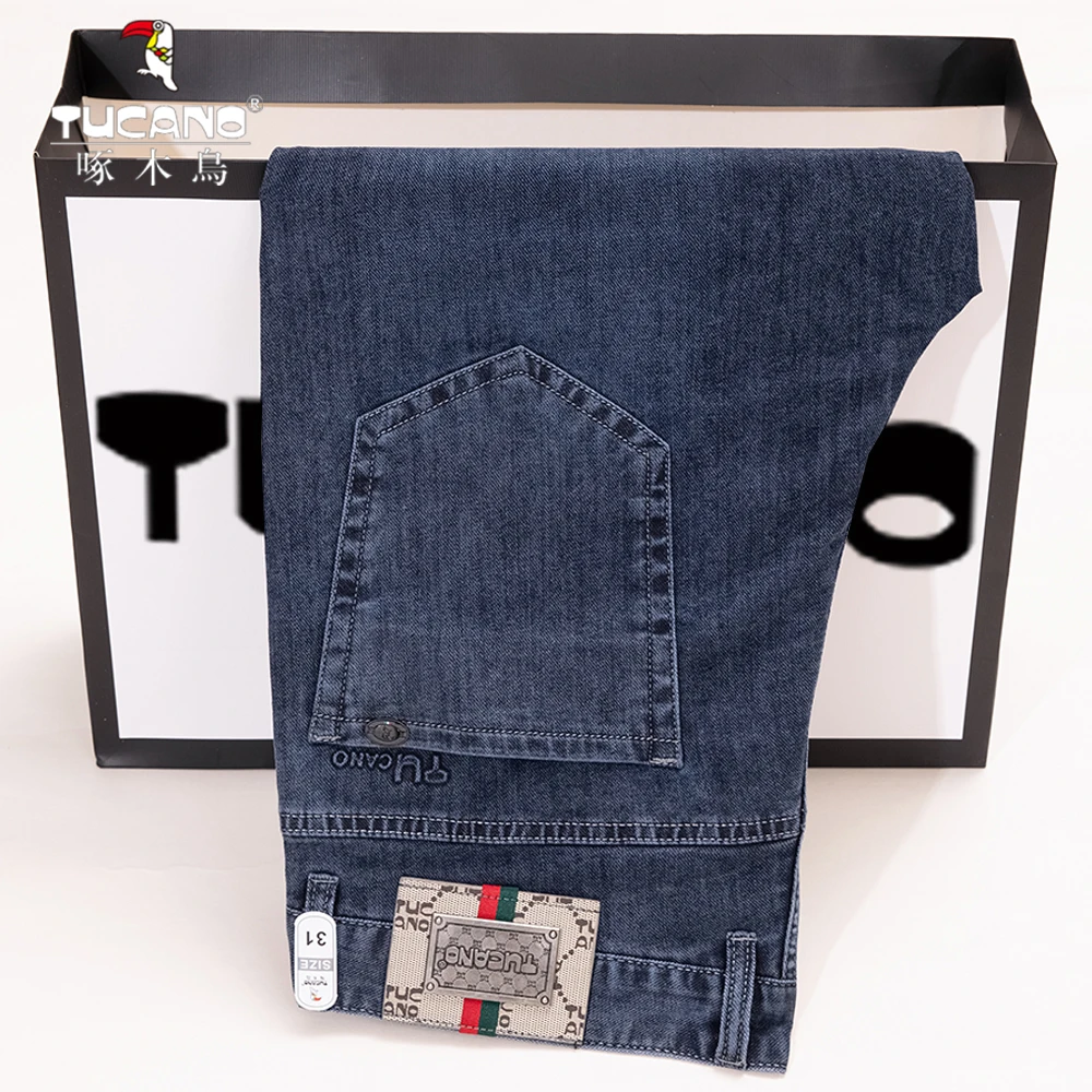TUCANO/啄木鳥【夏季七分】男士休闲宽松直筒薄款牛仔裤五分短裤男