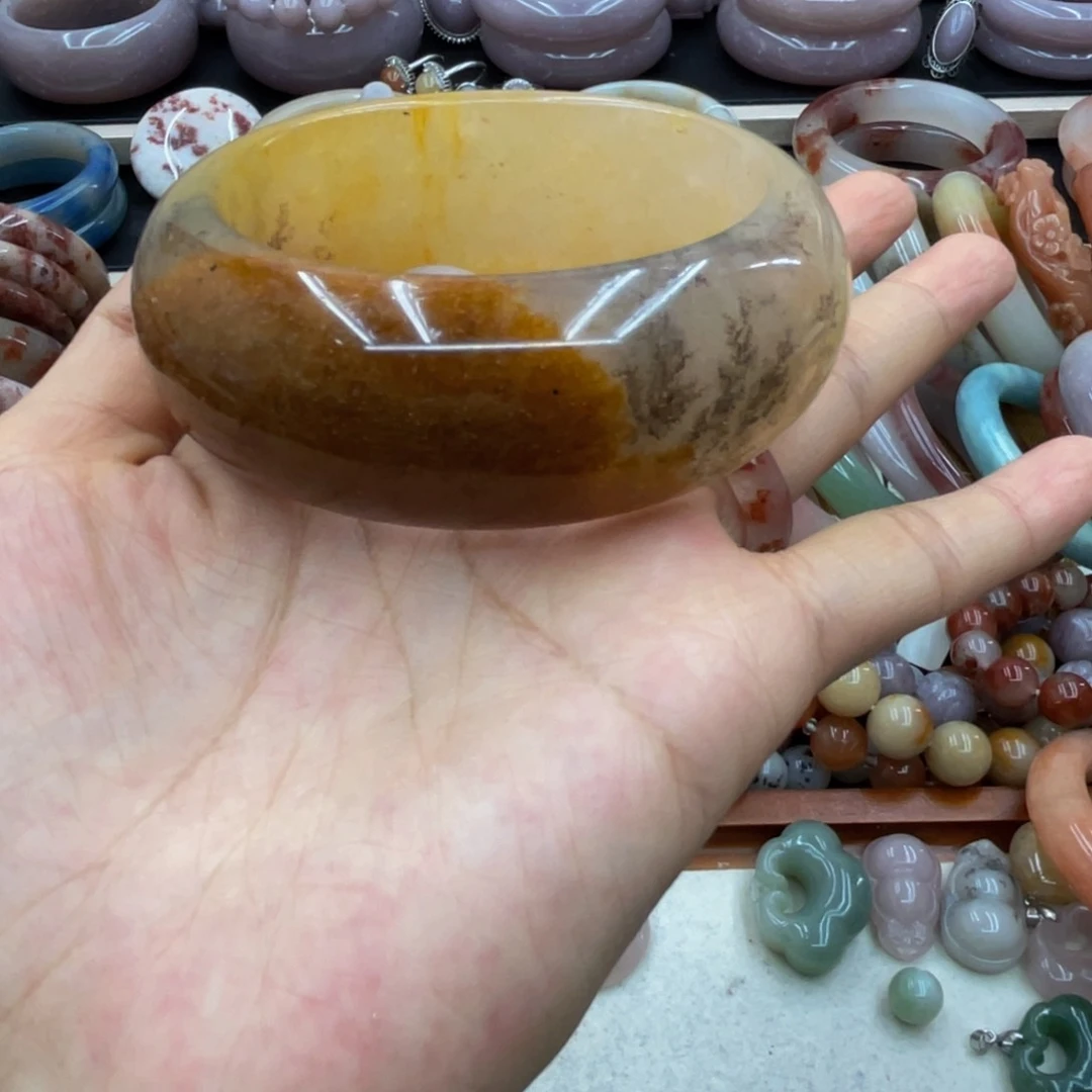 石英岩玉圈口56未镶嵌