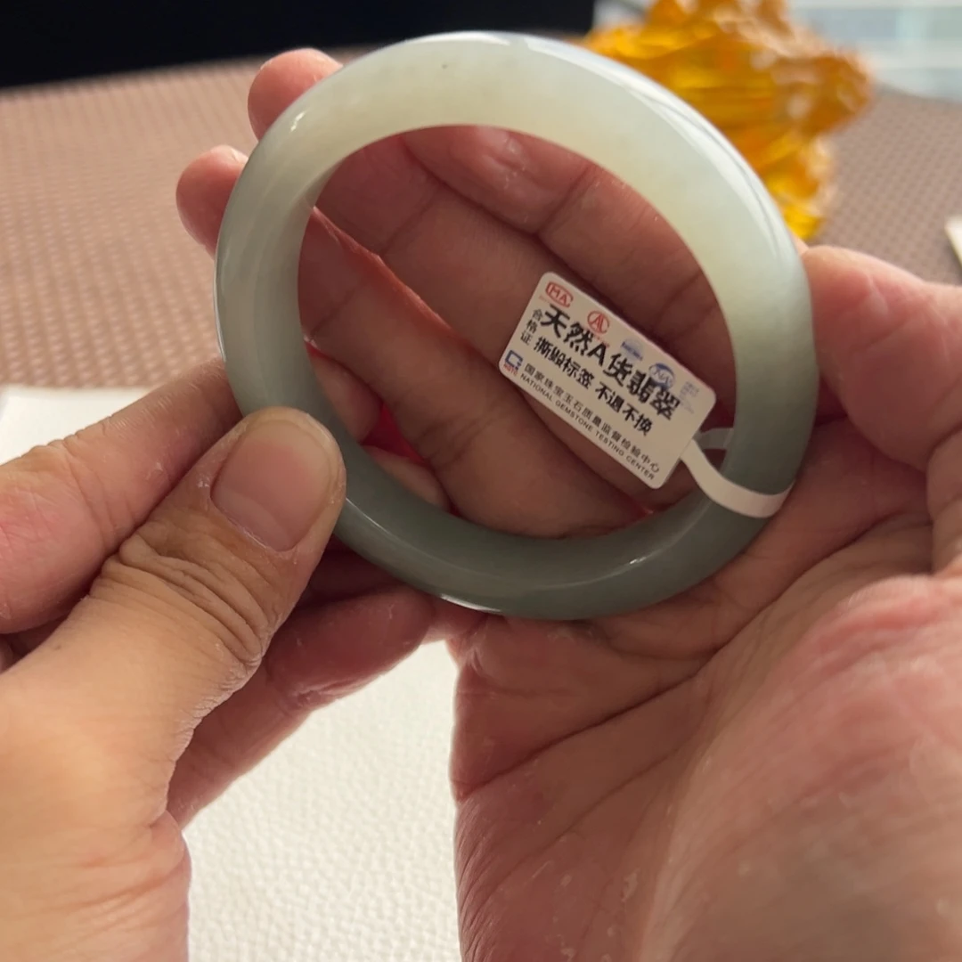 翡翠未镶嵌手镯4号 55.5