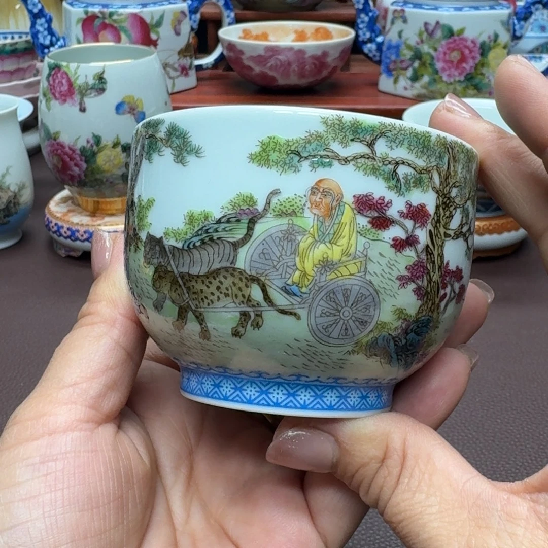 瓷片景德镇仿古手工制作精品展示