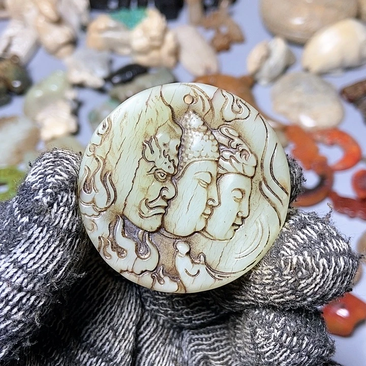 和田玉未镶嵌颈饰50