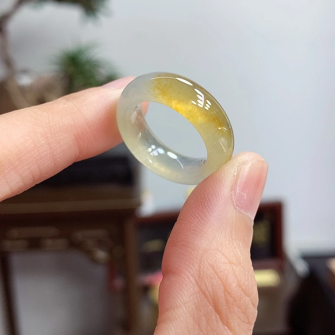 未镶嵌戒指翡翠13-14号