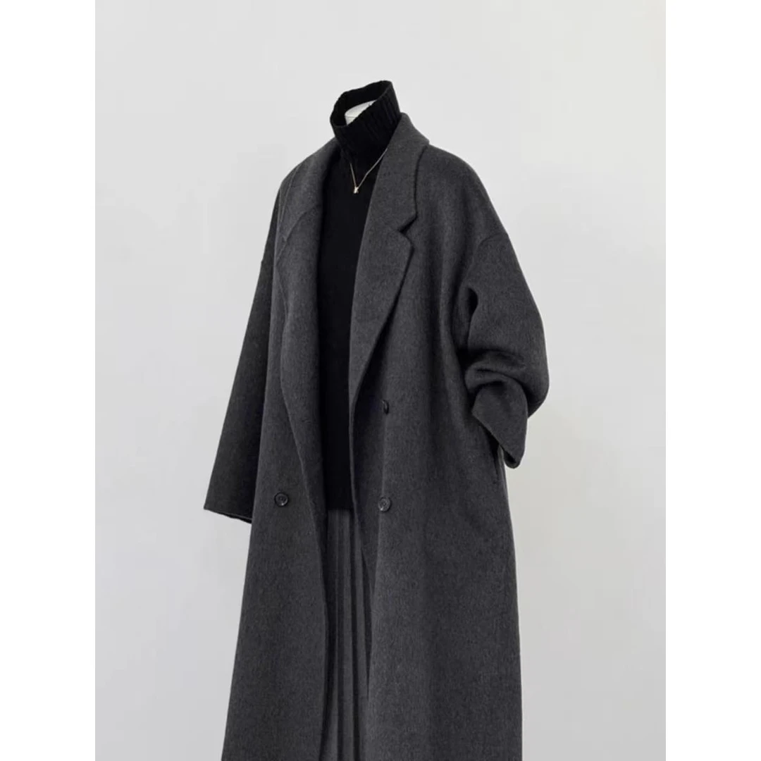 【C271-C280】非主图款2025秋冬新款宽松高级感休闲气质毛呢外套