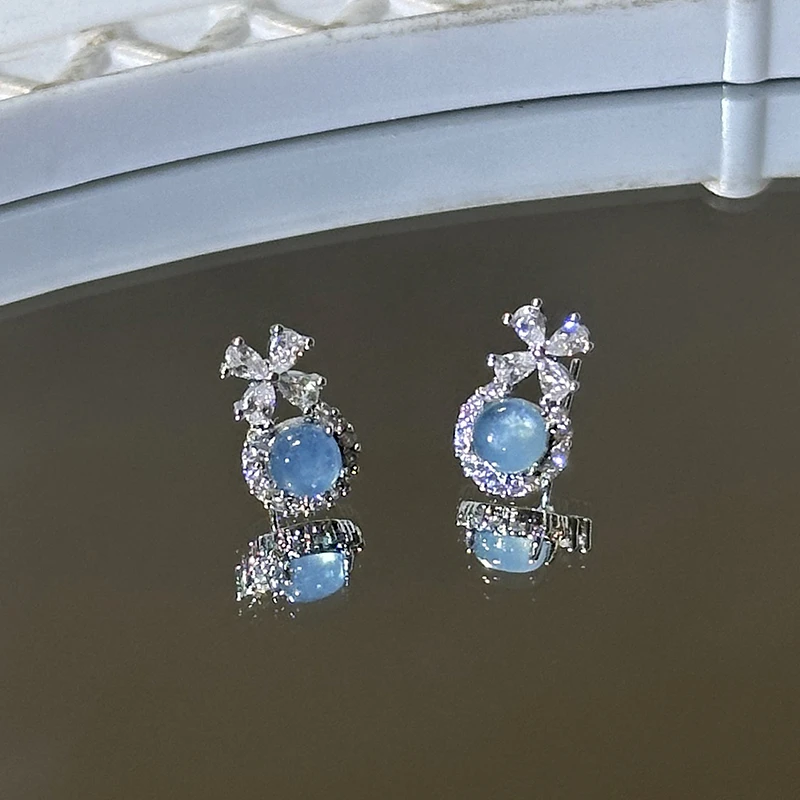 tx1122-在逃公主版蓝托帕耳钉