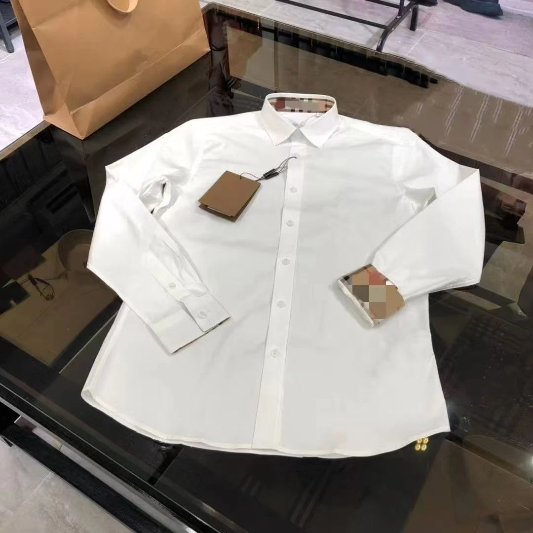 大牌销毁仓1807樻货高定轻奢衬衫欧洲站时尚翻领长袖潮牌衬衣