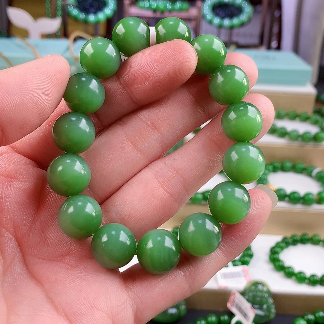 和田玉（碧玉）未镶嵌手链