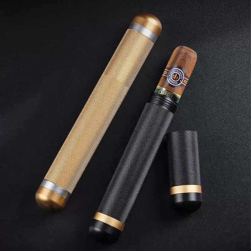 雪茄管雪茄保湿管便携式创意个性保湿专用雪茄圆筒雪茄盒