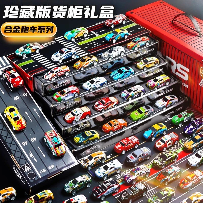 2024年玩具车儿童合金回力小汽车跑车模型男孩礼物2-3岁