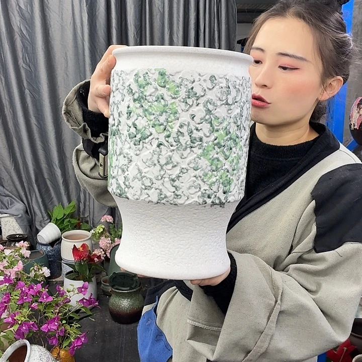 20×30 -粗陶花盆有孔-买买买