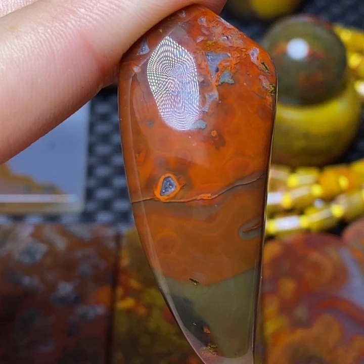 玛瑙/玉髓颈饰足银镀金镶嵌