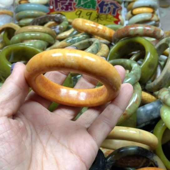 未镶嵌蛇纹石玉手镯水****)