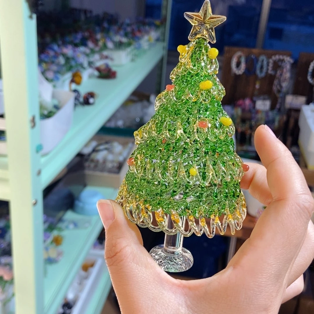 手工艺品琉璃绿金