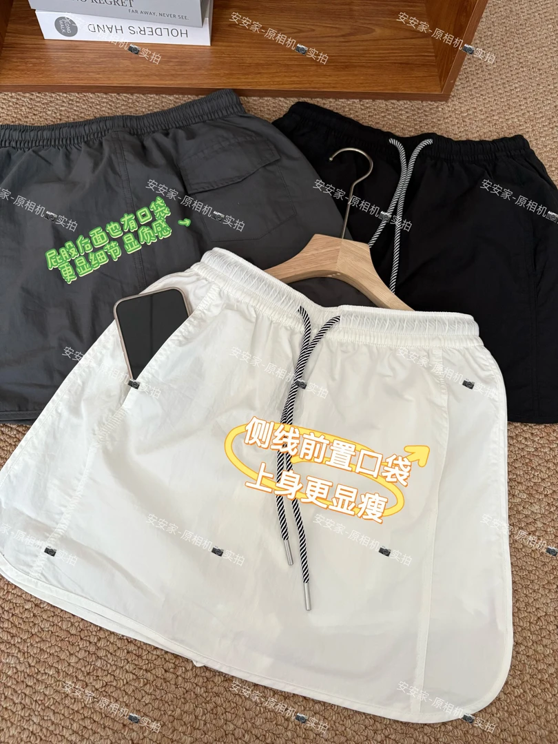 韩系学院风夏季新款短裤裙百搭速干面料