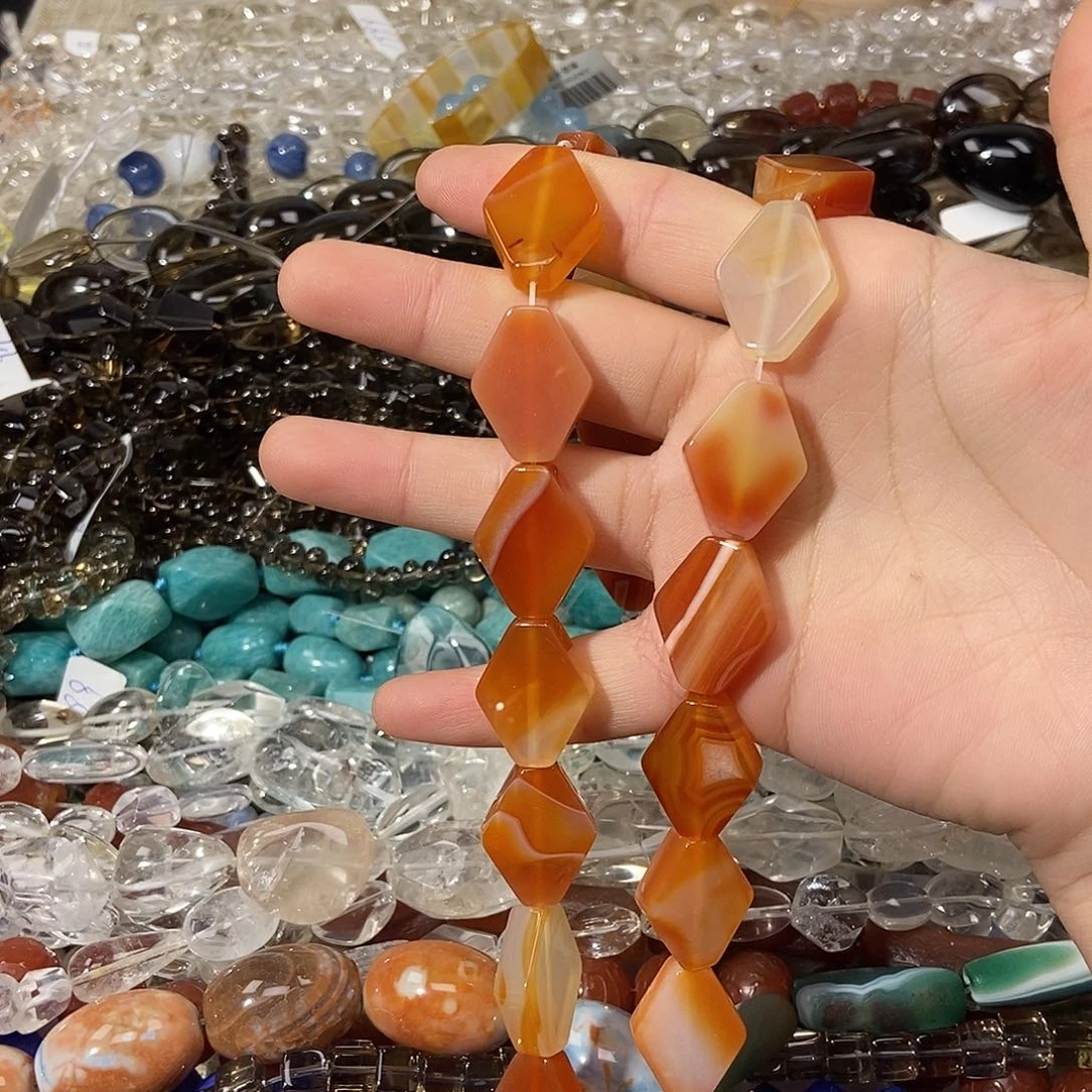 玛瑙/玉髓散珠溏心玛瑙片