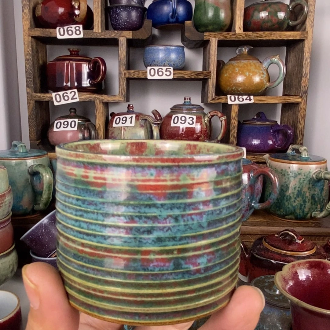 中国神后钧瓷茶具瑕疵处理