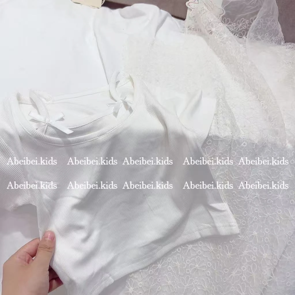 D9【巴黎小屋62190莱赛尔天丝料假两件上衣】童装