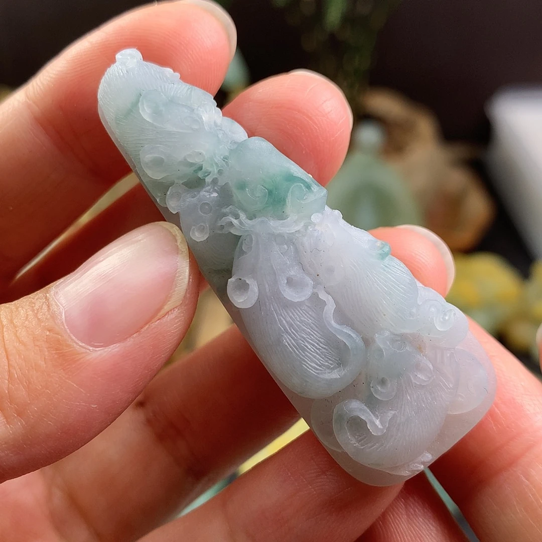 定制翡翠未镶嵌五鼠