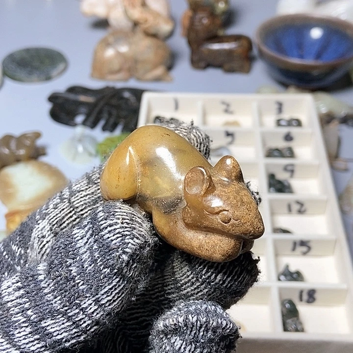 和田玉未镶嵌颈饰167