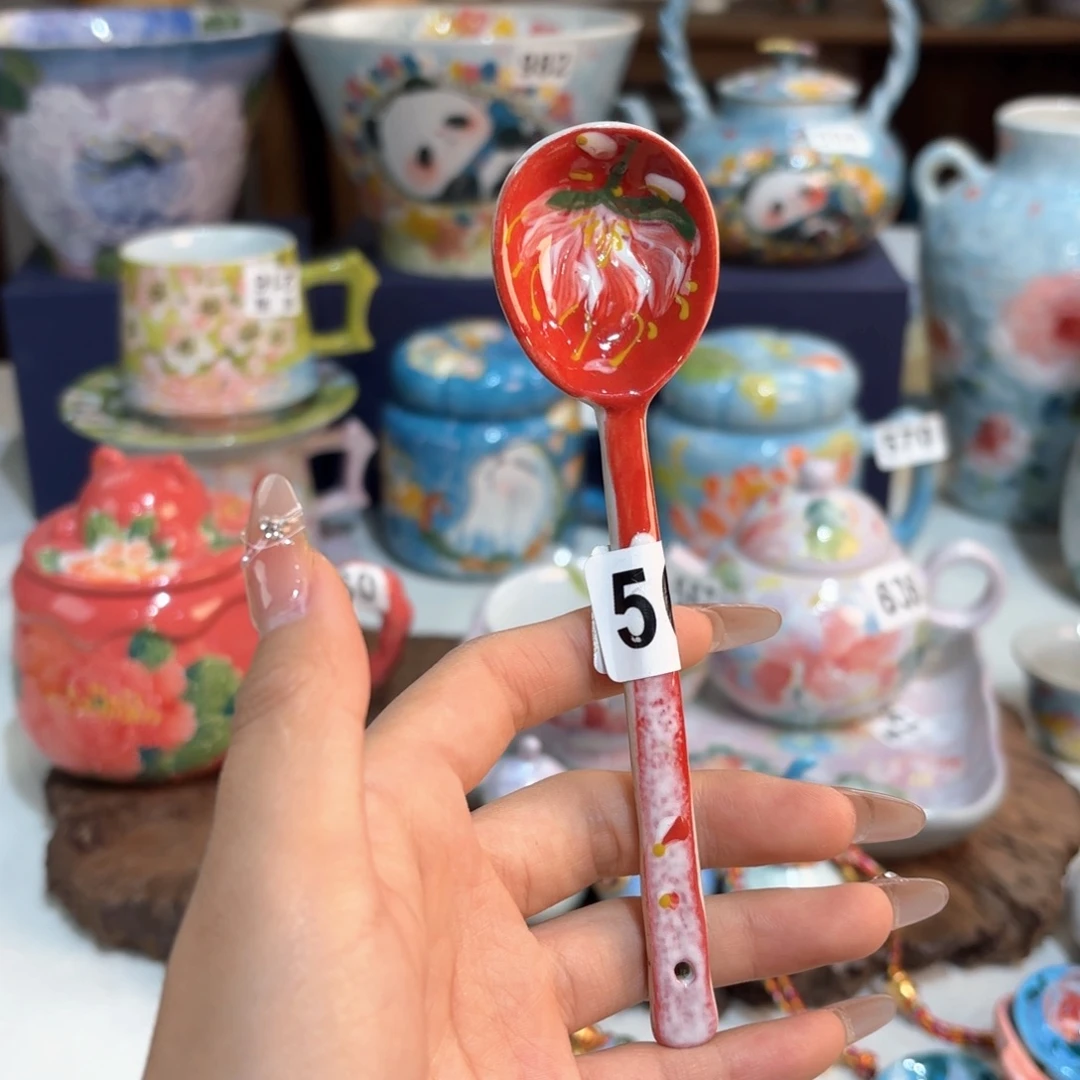 景德镇手绘高温釉下彩陶瓷茶具