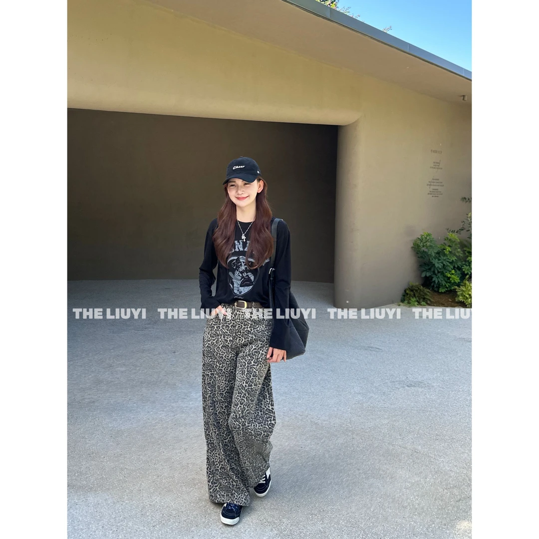 【LIUYI】新款长袖狗狗印花圆领套头T恤58247