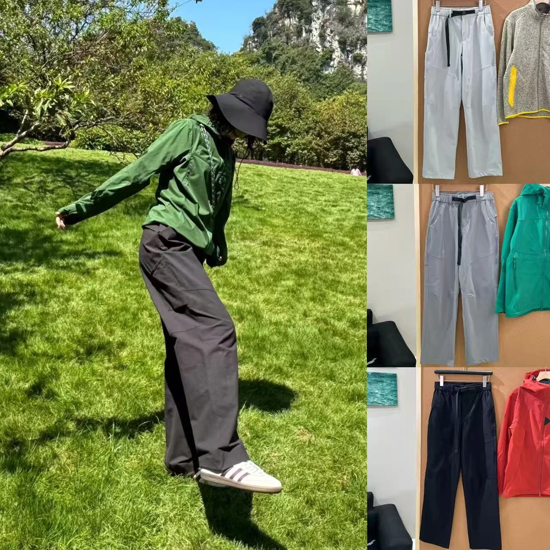 配色嘎嘎绝！25年新宠秋冬男女款户外运动防风多口袋软壳加绒长裤