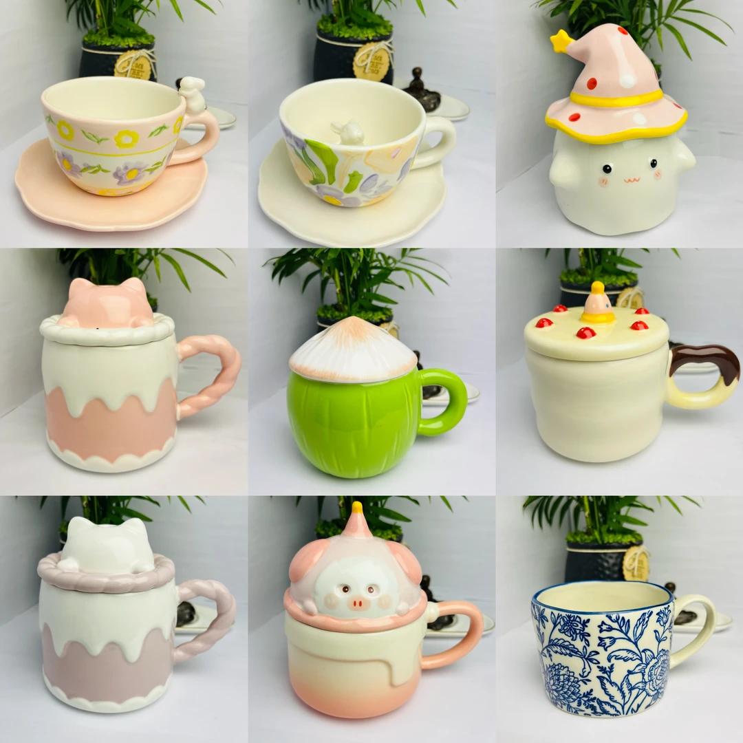 直播专用链接，【001-200】微瑕创意简约马克陶瓷杯 No退No换