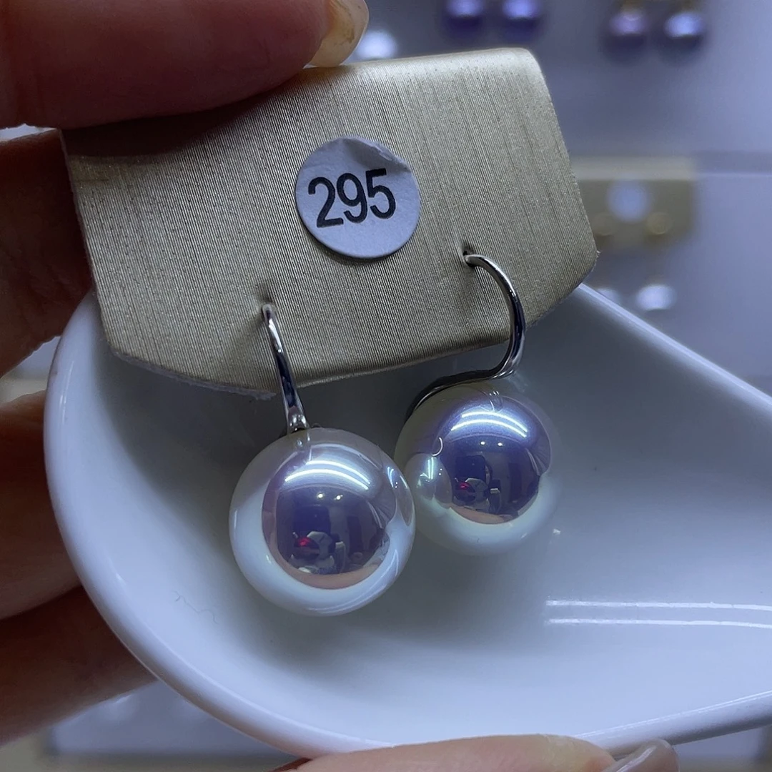 耳饰淡水珍珠银S925镶嵌