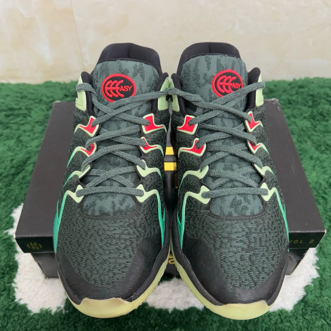 44.5码/kd17黑绿实战低帮篮球鞋