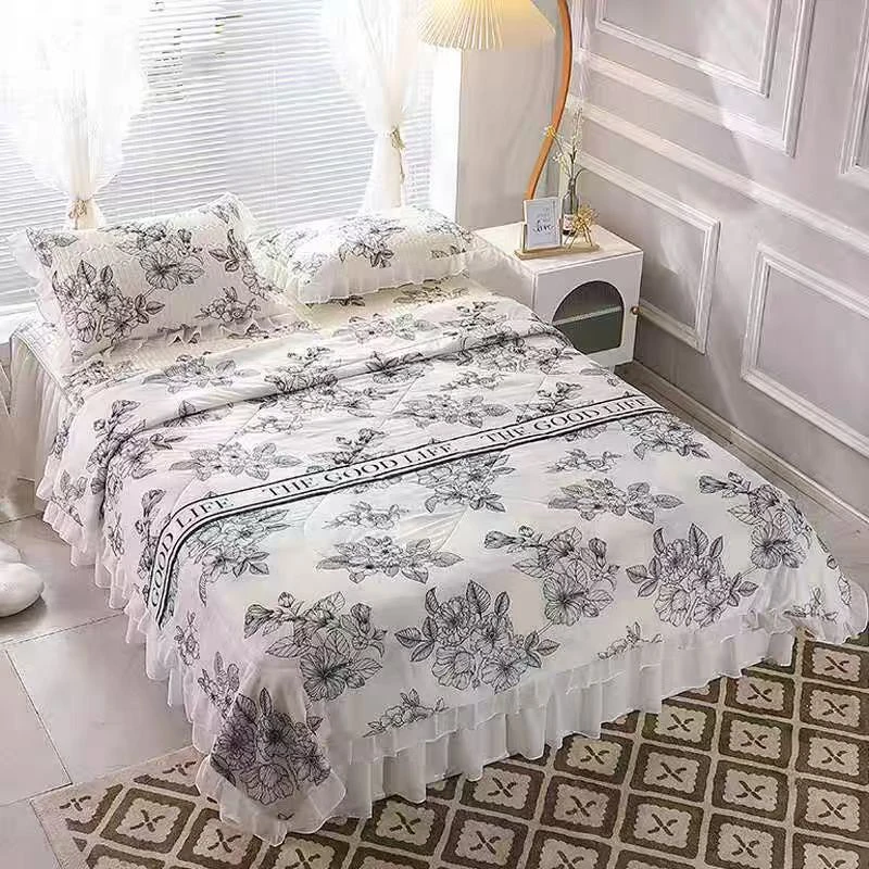 蕾丝边夏季夏被可水洗冰丝适合夏季空调使用