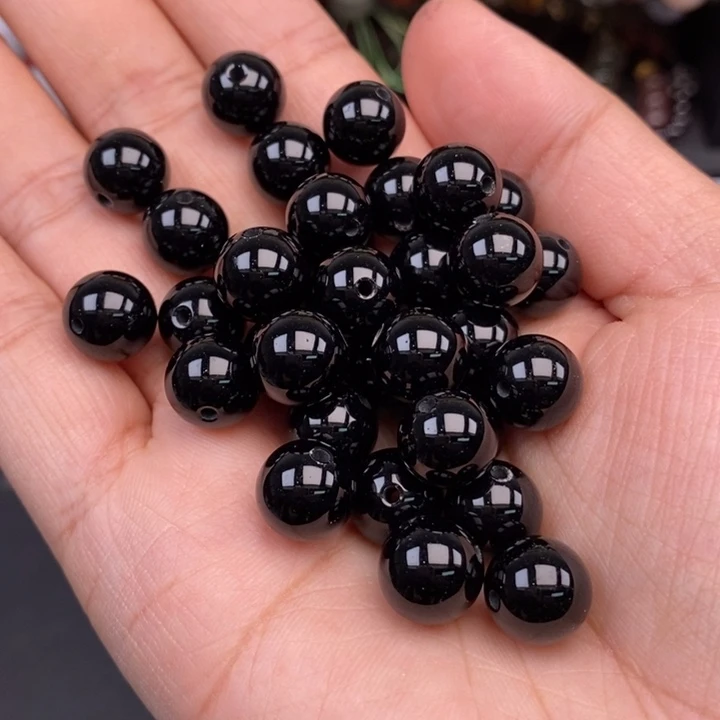 玛瑙/玉髓未镶嵌卡10黑玛瑙20个