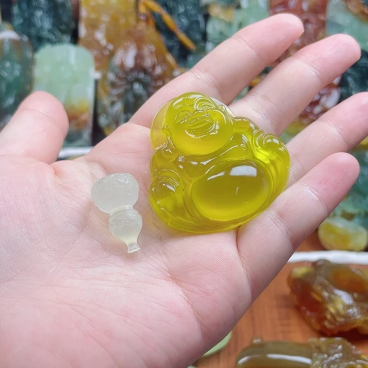 蛇纹石玉未镶嵌吊坠(不含链)