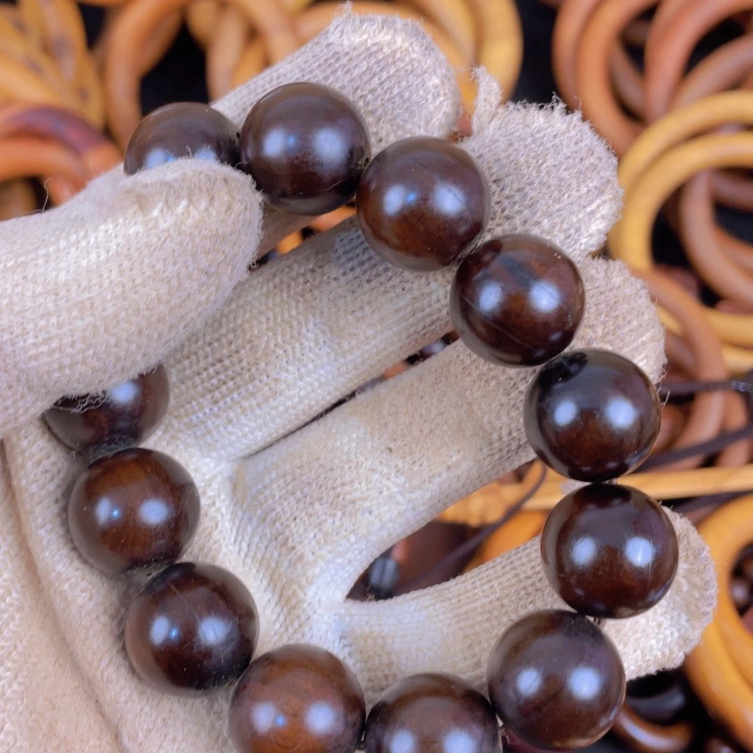 枣木枣木玉化18珠子带雷裂