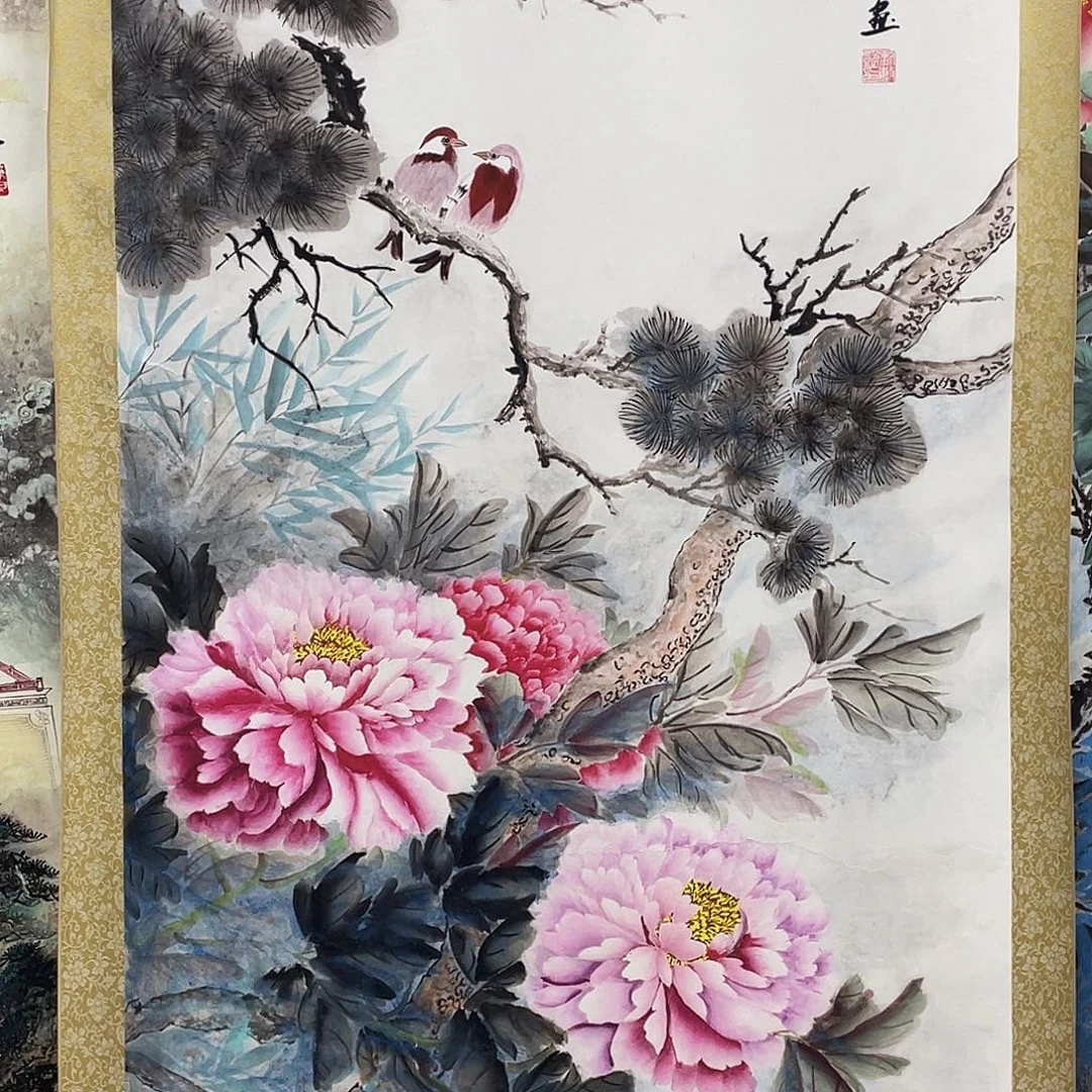 国画老师手笔手绘作品y