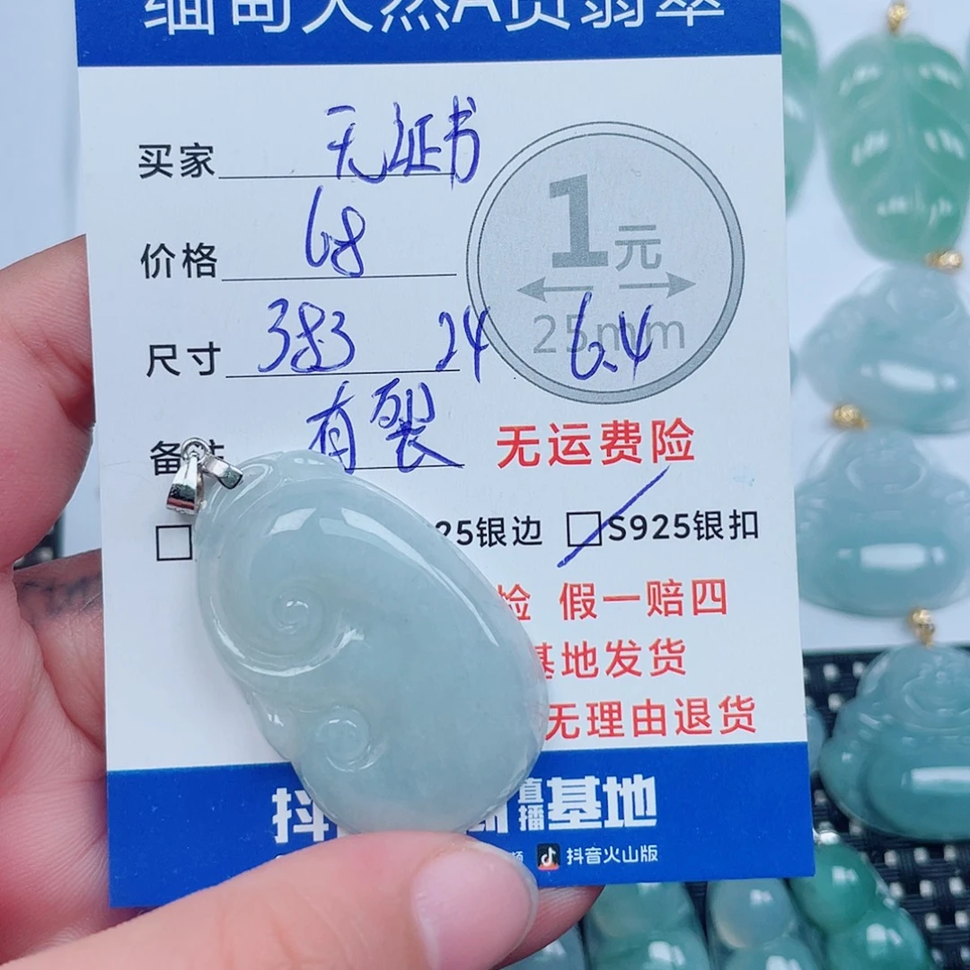 翡翠银S925镶嵌颈饰