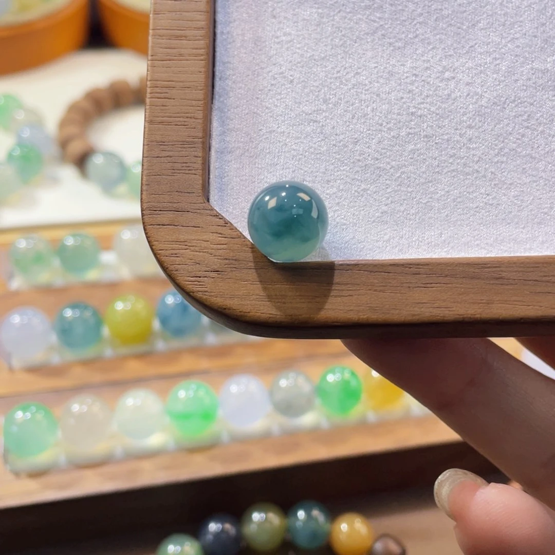 翡翠手链未镶嵌牛仔蓝