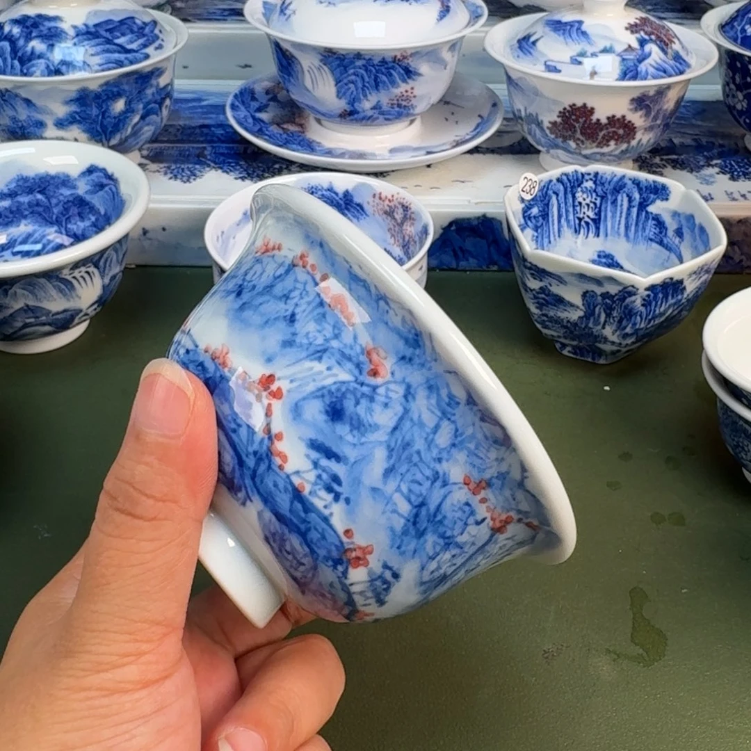 景德镇纯手绘茶具圆圆202