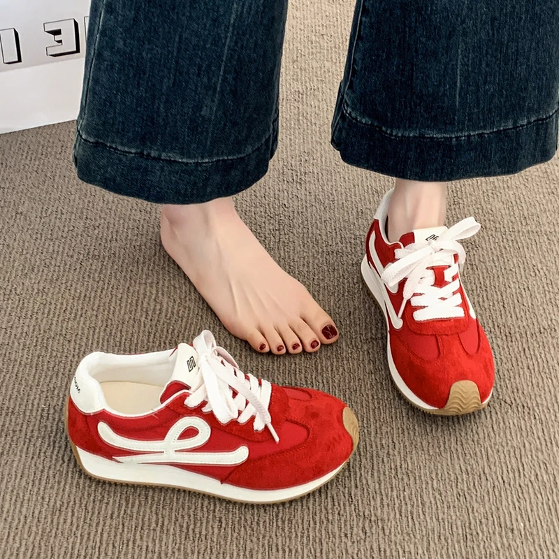 啄木鸟德训鞋2025新款爆款春夏季阿甘鞋百搭女鞋小白休闲运动鞋女