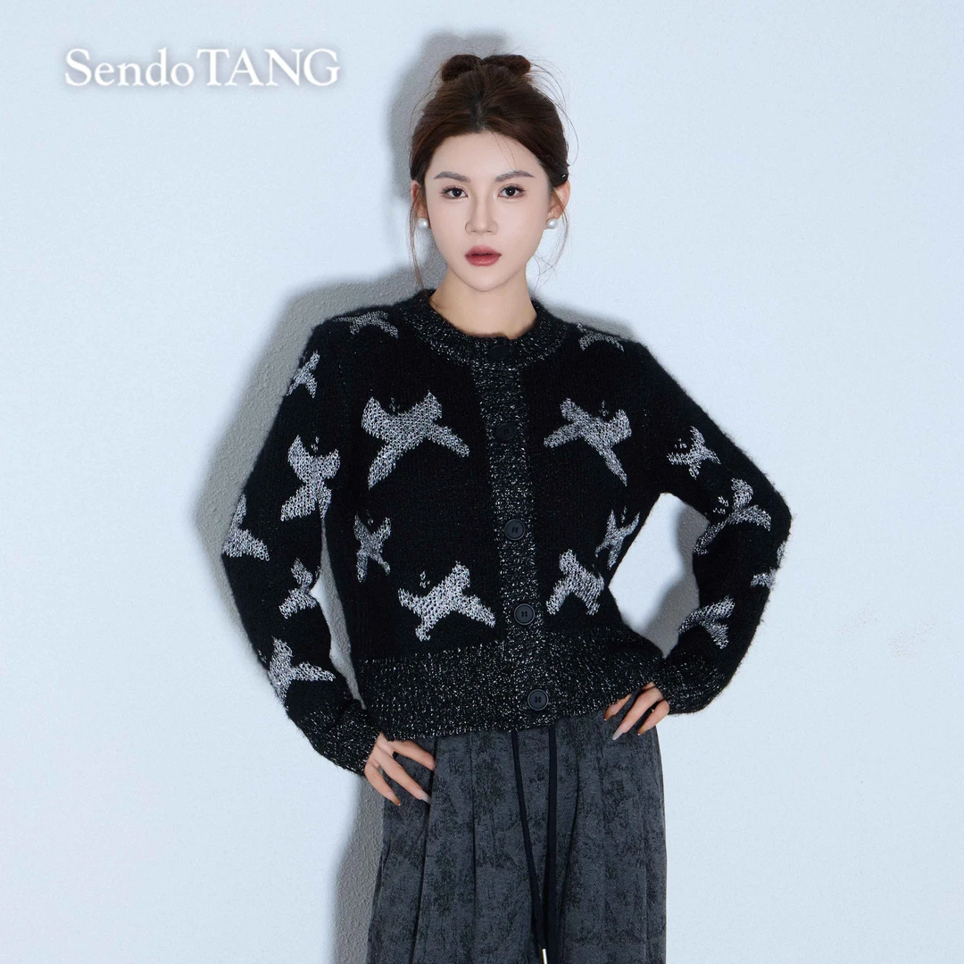 只有一批【格雷女主】胖多女装新款时尚高级感百搭宽松开衫毛衣