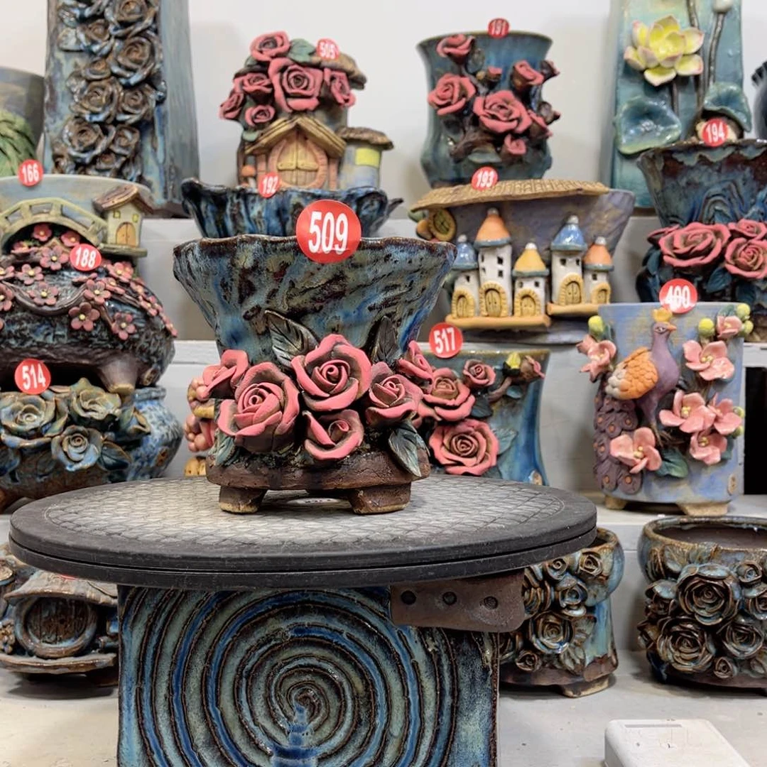 陶瓷微瑕509 号陶然花盆