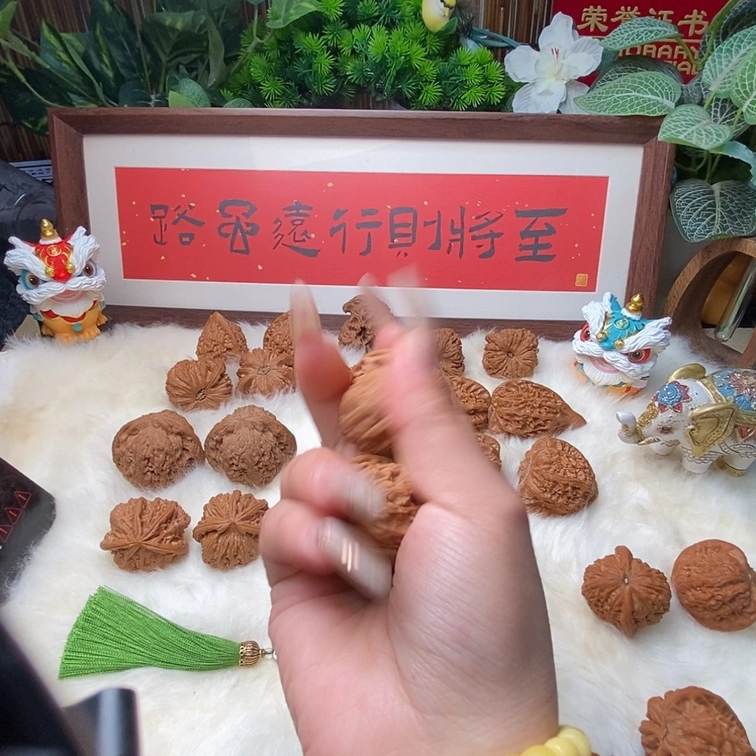 惠***艺文玩核桃把件791磨盘……